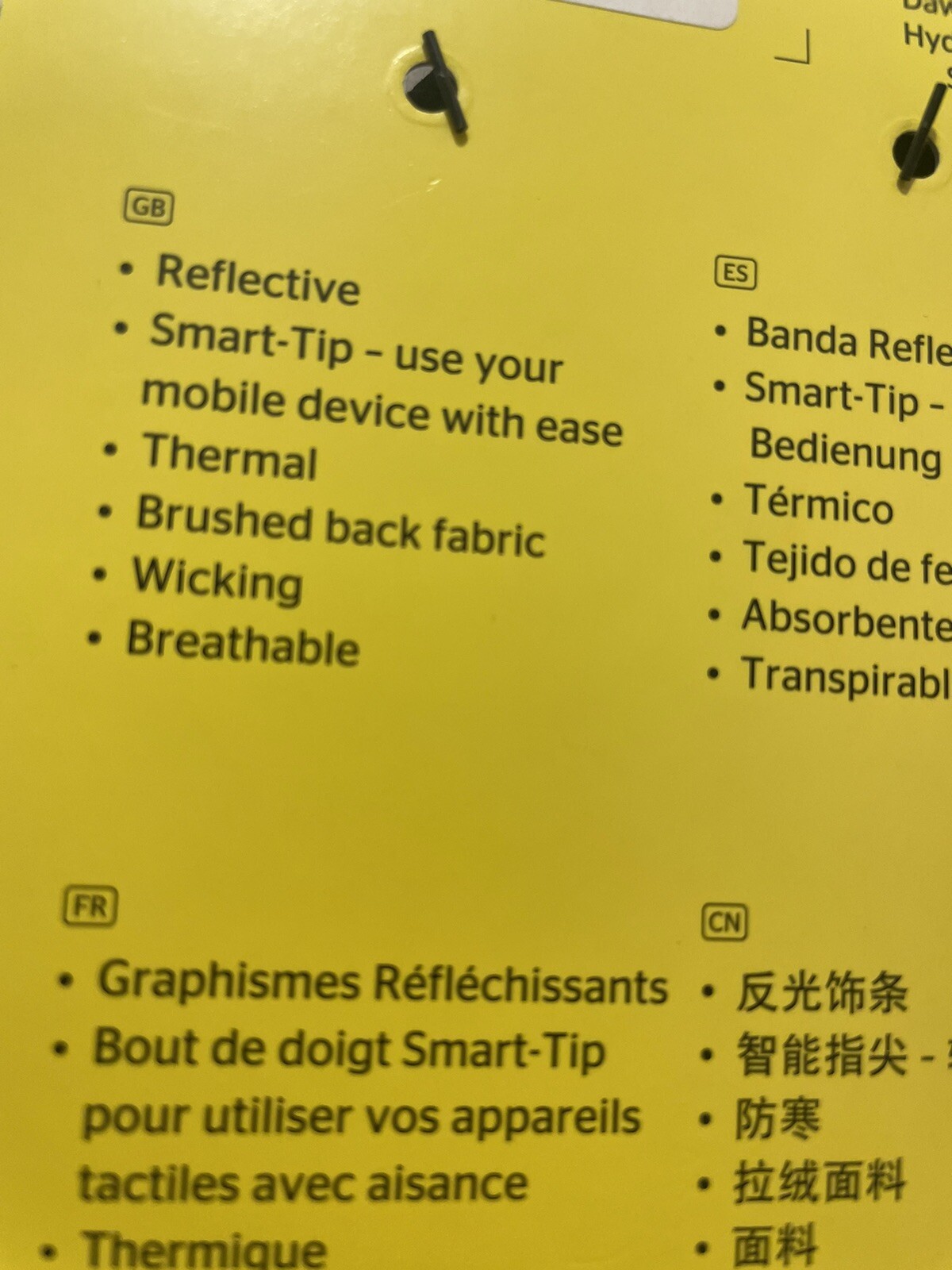 Ronhill Afterhours Running Gloves Thermal Winter Reflective Unworn Ron