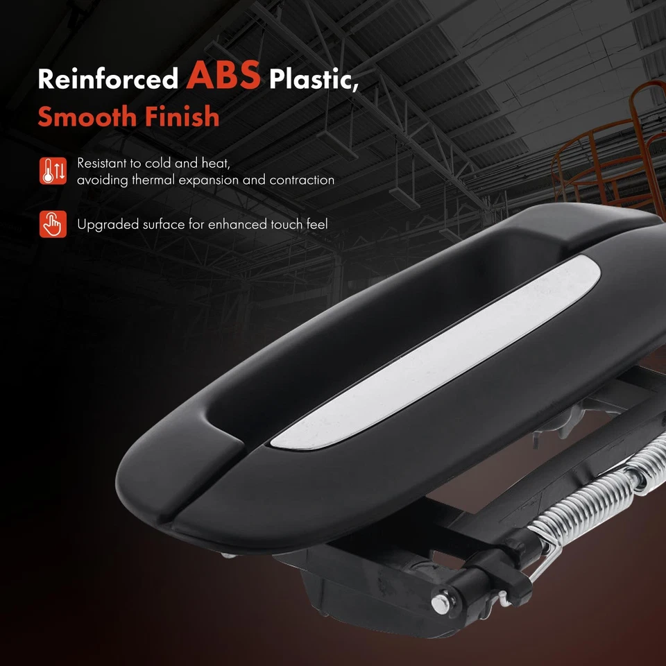 Manija de puerta exterior delantera o trasera derecha cromada negra para Cadillac DTS 2008-2011 Foto 3 de 4