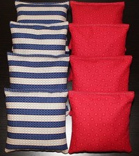 Patriotic AMERICAN STARS Blue Red Cornhole Bean Bags ACA Regulation Quality