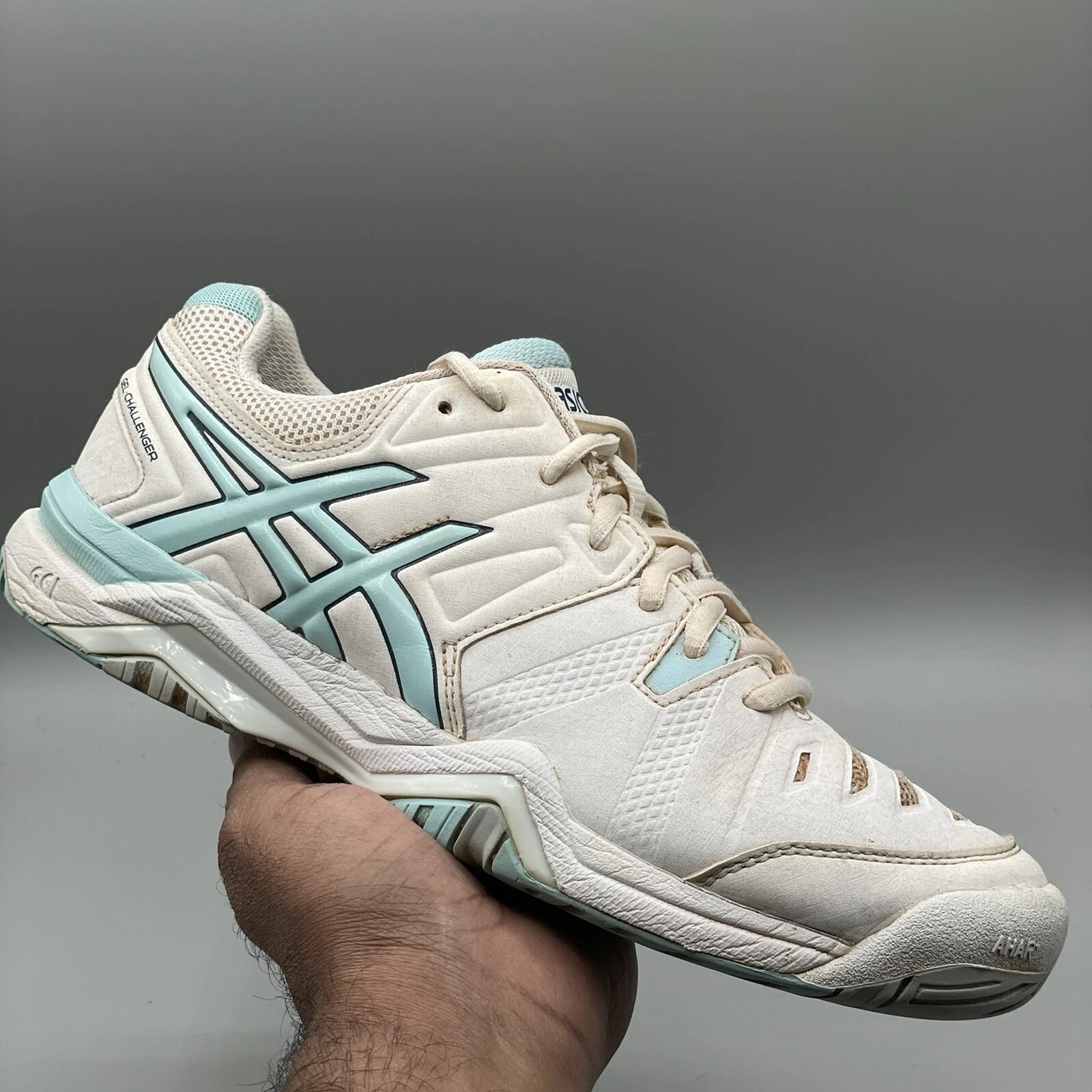 Scarpe da ginnastica Asics Gel Challenger 10 bianche da donna E554Y taglia 7