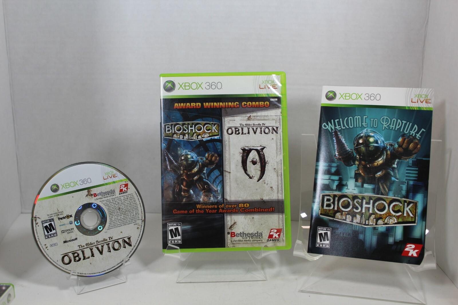 Bioshock & The Elder Scrolls IV Oblivion Combo - XBOX 360 - CIB ...
