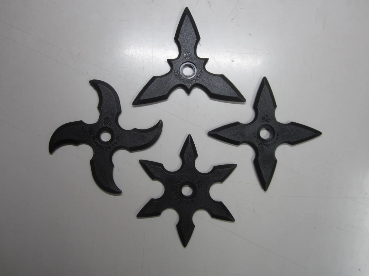 Soft resin toys / Ninja Rubber Shuriken Throwing Star Set (4 types) / From  Japan