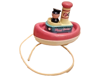 フィッシャープライス　ヴィンテージ　TUGGY TOOTER トイストーリー VINTAGE Fisher Price Tuggy Tooter Pull Tug Boat.(1967). | eBay