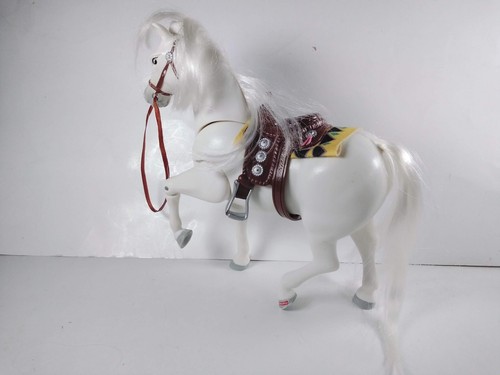 Loving Family Toy Fisher Price Horse w/ Saddle, Nibbles & Feeding Table, Chair - Picture 3 of 12