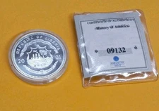2001 Republic Of LIBERIA Proof .999 Silver $20 Dollar Uncirculated