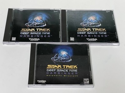 Star Trek Deep Space Nine Harbinger PC CD-ROM Disc 1 & 2 + Holosuite Missions