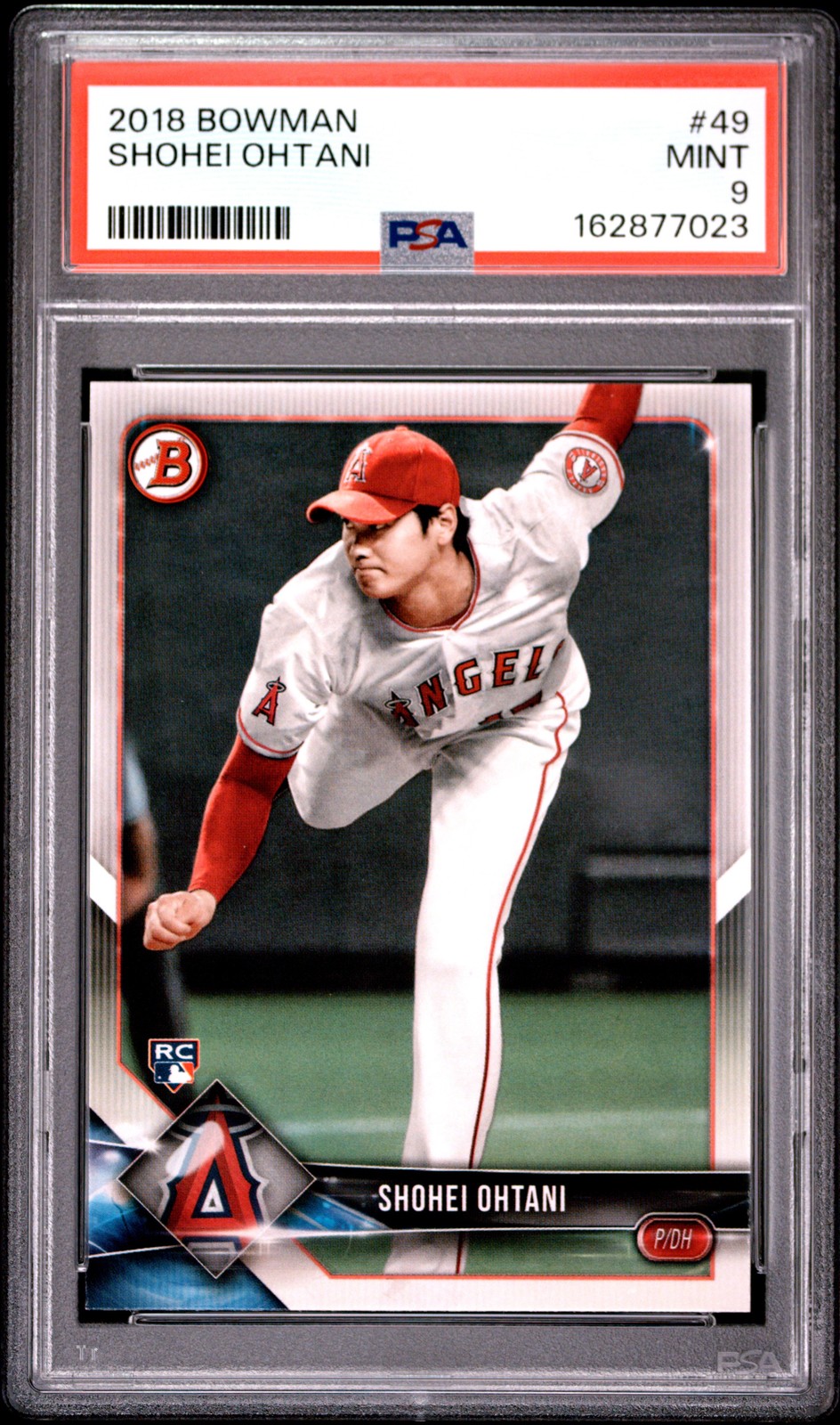 2018 BOWMAN #49 SHOHEI OHTANI ROOKIE RC PSA 9