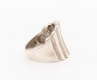 925 Sterling Silver Vintage Ring Modernist Fluted Statement Band  Sz 9  RG36330 — photo 4
