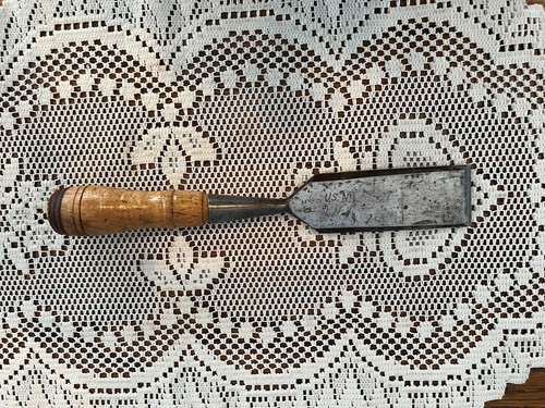 Vintage U.S.N. Wood Chisel 1 1/2” Blade 10” Long