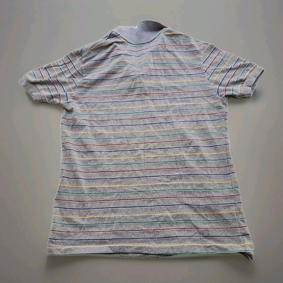 Vintage 80s Le Tigre Polo Shirt Size Medium Embroidered Rare Red Tiger Logo - Image 2 of 4