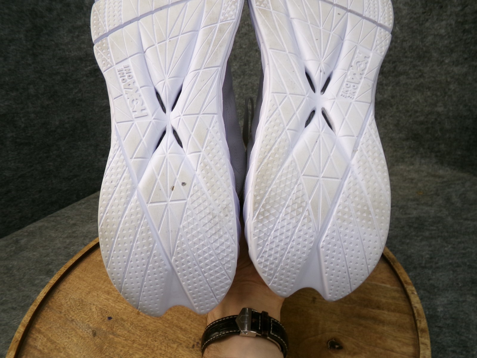 Hoka One One Carbon X 2 Men Size 13 Nimbus Cloud White Running Shoe 1113526 NCWT thumbnail 9