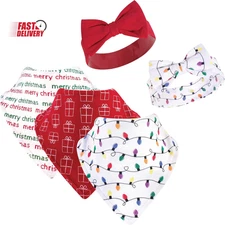 Unisex Babycotton Bib and Headband or Caps Set