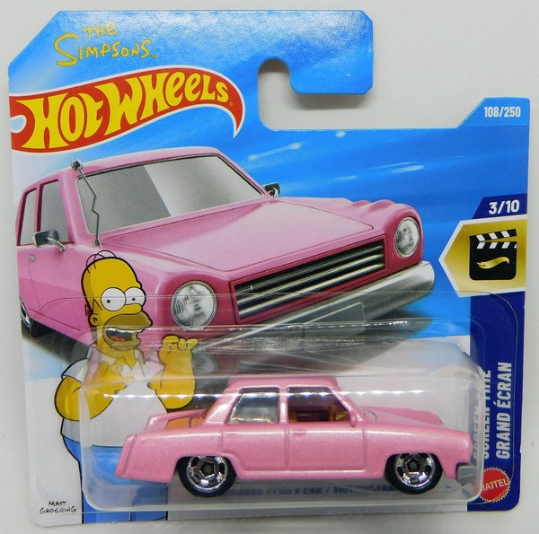 The Simpsons Family Car Homer Simpson - Hot Wheels Screen Time Card 2026-image