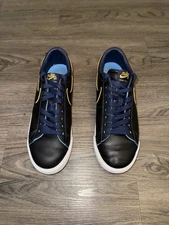 Nike NBA x Zoom Blazer SB Low Black Warriors Size 10.5 Leather