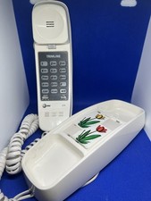Vintage AT T Trimline 210 White Landline Push Button Corded Telephone Cleaned