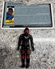 1988 G.I. Joe Iron Grenadier V1 ARAH 3.75" Vintage Action Figure / File Card