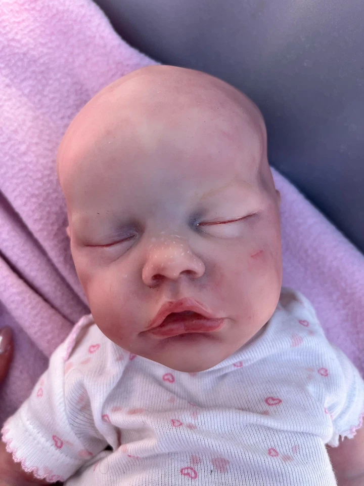 Reborn Baby Doll, 2016 Bonnie Brown Twin B Sculpt, Vinyl Limbs And Cloth Bod - Image 4 of 4