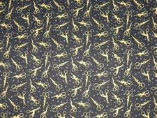 Animal Scissors By Dear Stella #1806  44" x 40" Cotton Fabric