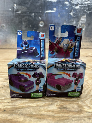 Transformers Toys EarthSpark Tacticon Terran, Arcee Hashtag Action Figure (2)
