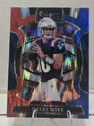 2025 Panini Select - Concourse Drake Maye #80 Red & Blue Shock Prizm