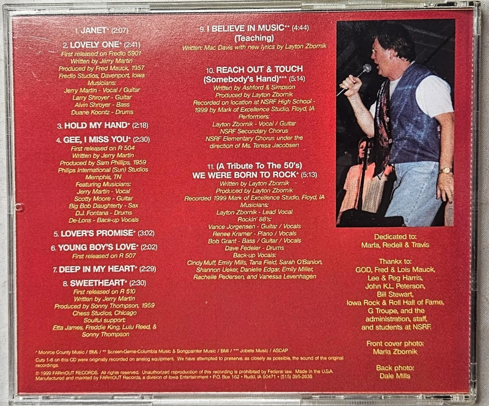 Jerry Martin aka Layton "King" Zbornik Life in 4/4 Time CD 1999 Far Out Iowa - Image 2 of 2