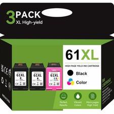 61XL 61 XL Ink Cartridge For HP ENVY 4500 4501 4502 4504 5530 5531 5535 5539 Lot
