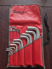 Vintage Snap On Tools Aw1020 20 Piece Sae Allen Wrench Hex Key Set Up To 34