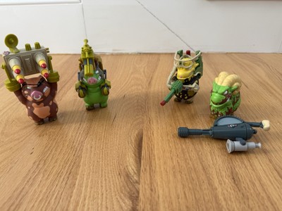 BARNYARD COMMANDOS LOT PLAYMATES 1989 Series 2 Rare - 4 Figures