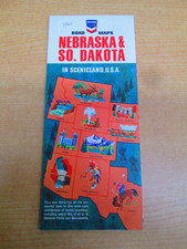 Vtg 1967 Nebraska South Dakota DX Oil Highway Road Map