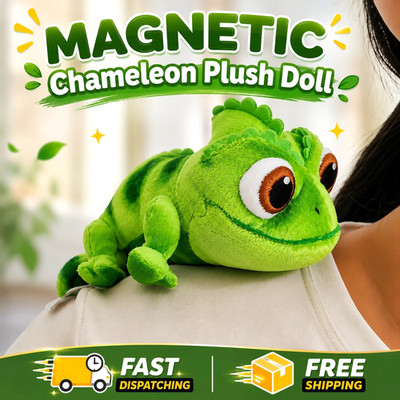 NEW PASCAL SHOULDER PLUSH DOLL Disney Rapunzel Tangled Cosplay Toy Magnetic