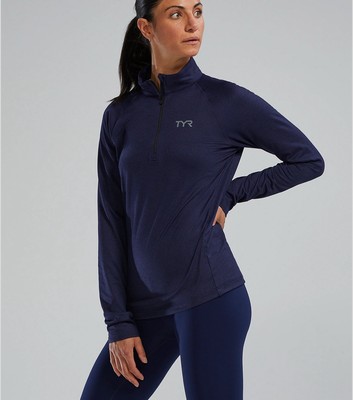 TYR Women's SLS  Long Sleeve 1 4 Zip Size Small