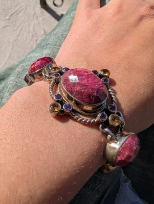 Nicky Butler RAJ COLLECTION Limited Edition 925 Sterling Silber Knebelarmband