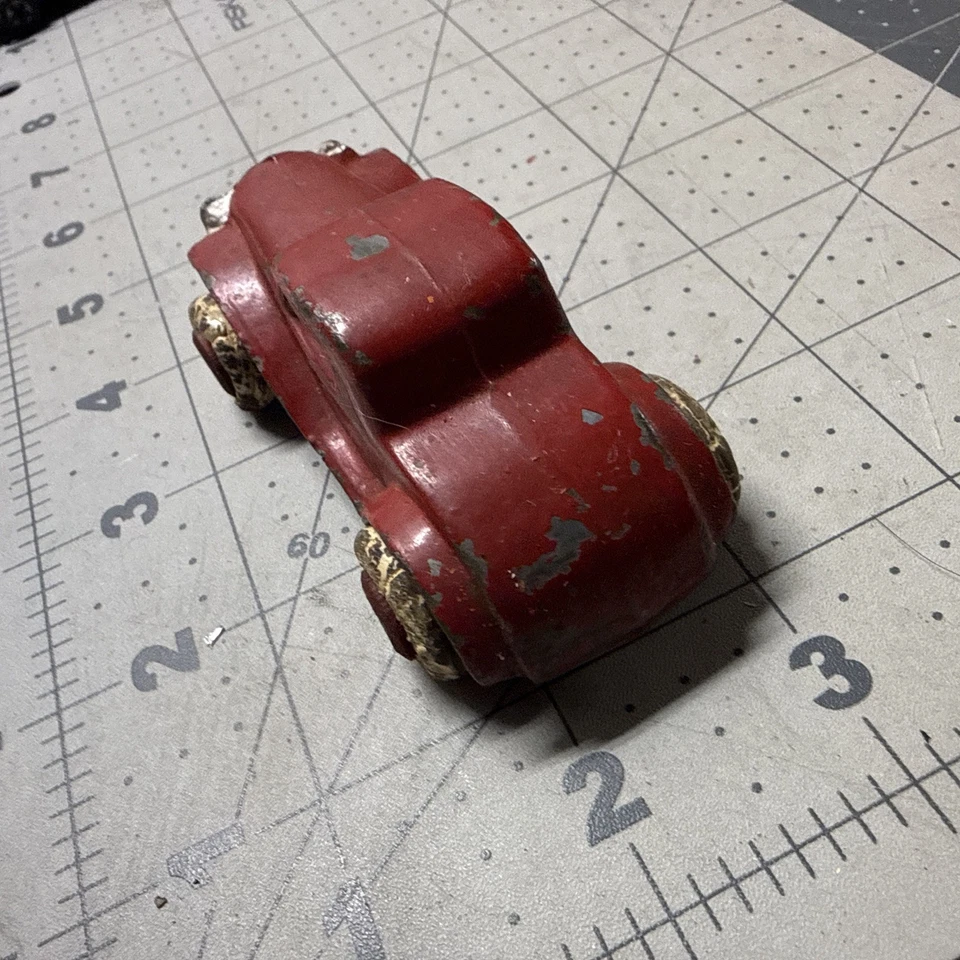 Savoye, Chevrolet Cupé Años 30, Rojo, Metal Fundido Original Foto 4 de 4