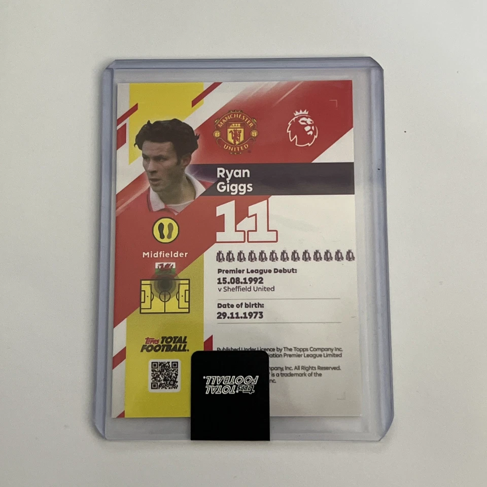 Ryan Giggs Inferno /99 Manchester United Topps Football Wales - Image 2 of 2