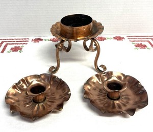 Gregorian Copper Candle Holder | eBay