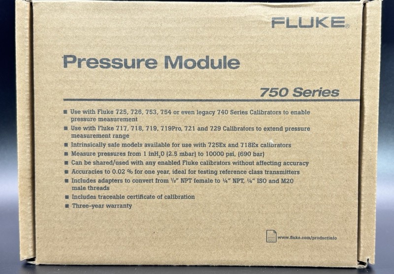 Fluke 750R29 Pressure Module Range 3000 PSIG 20MPa 200bar