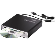 Portable CD Player for Car, External, USB Plug Play, Anti-Skip Works