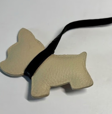 ALDO DOG HANDBAG CHARM KEYCHAIN  BEIGE  NWOT