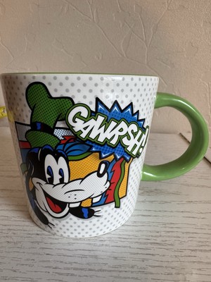Disney 3D Goofy GAWRSH! White/Green Mug - Lovely Condition