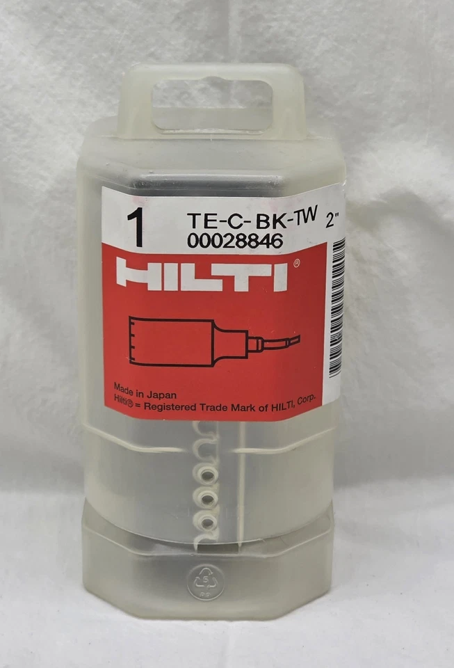 HILTI 12" Drill Bit Shank Adapter BK-BS-2-312 & 2" Core Bit TE-C-BK-TW NEW - Image 2 of 4