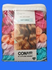 Conair Foam Hair Rollers Set Assorted Colors Heatless Curls Overnight