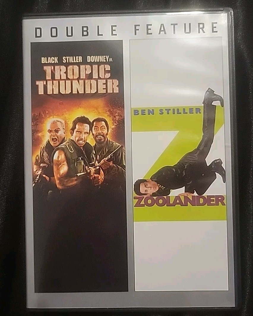 Tropic Thunder/Zoolander (DVD, 2014, 2-Disc Set) Ben Stiller