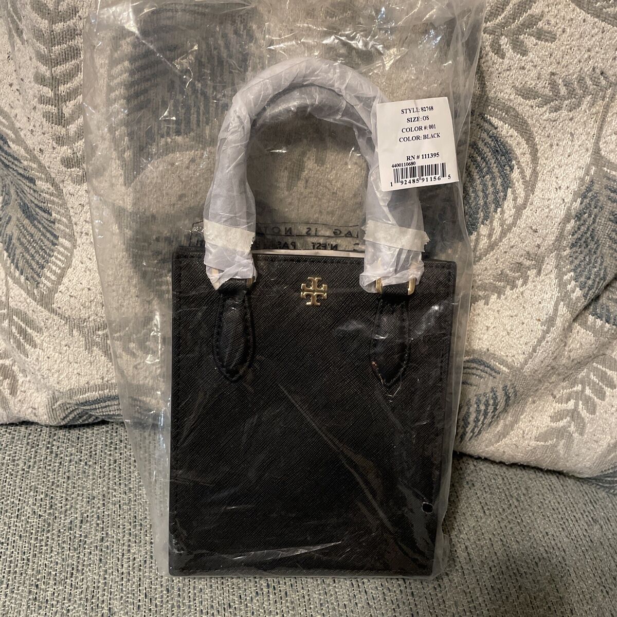 New Tory Burch Emerson Black Mini Shopper Tote Crossbody New Tory Burch Emerson Black Mini Shopper Tote Crossbody