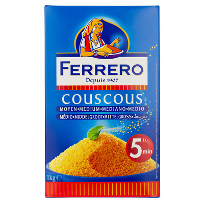Ferrero - Couscous Mittel 1 kg - Kuskus ideal für orientalische Gerichte