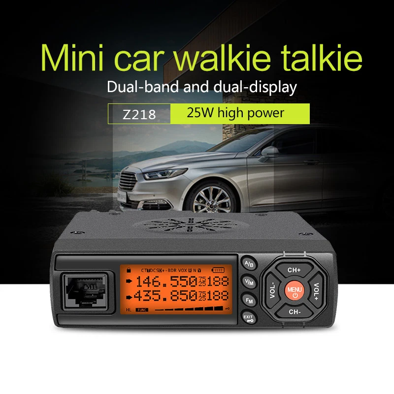 Zastone Z218 Mobile 25W Dual Band Walkie Talkie 10KM Transceiver Car Radio - Image 4 of 4