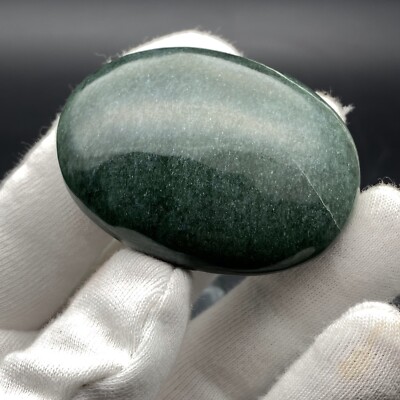 Serpentine Jade Palm Stone Healing Crystal