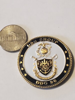 USS Shoup DDG 86 チャレンジコイン　イージス艦　米軍 USS Shoup (DDG-86) - Coin