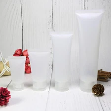 TSA Approved Frosted Plastic Squeeze Tube Bottle for Lotion/Sunscreen/Face Cream