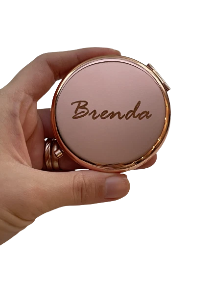 Compact Mirror Bridesmaid Gifts Monogram Gifts for Her 