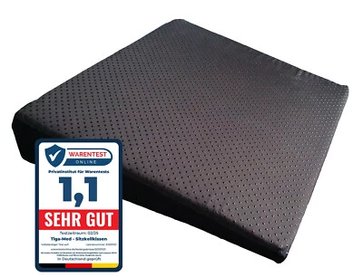 TIGA-MED Sitzkissen Orthopädisches Sitzkeilkissen Anti-Rutsch extra stark & formstabil